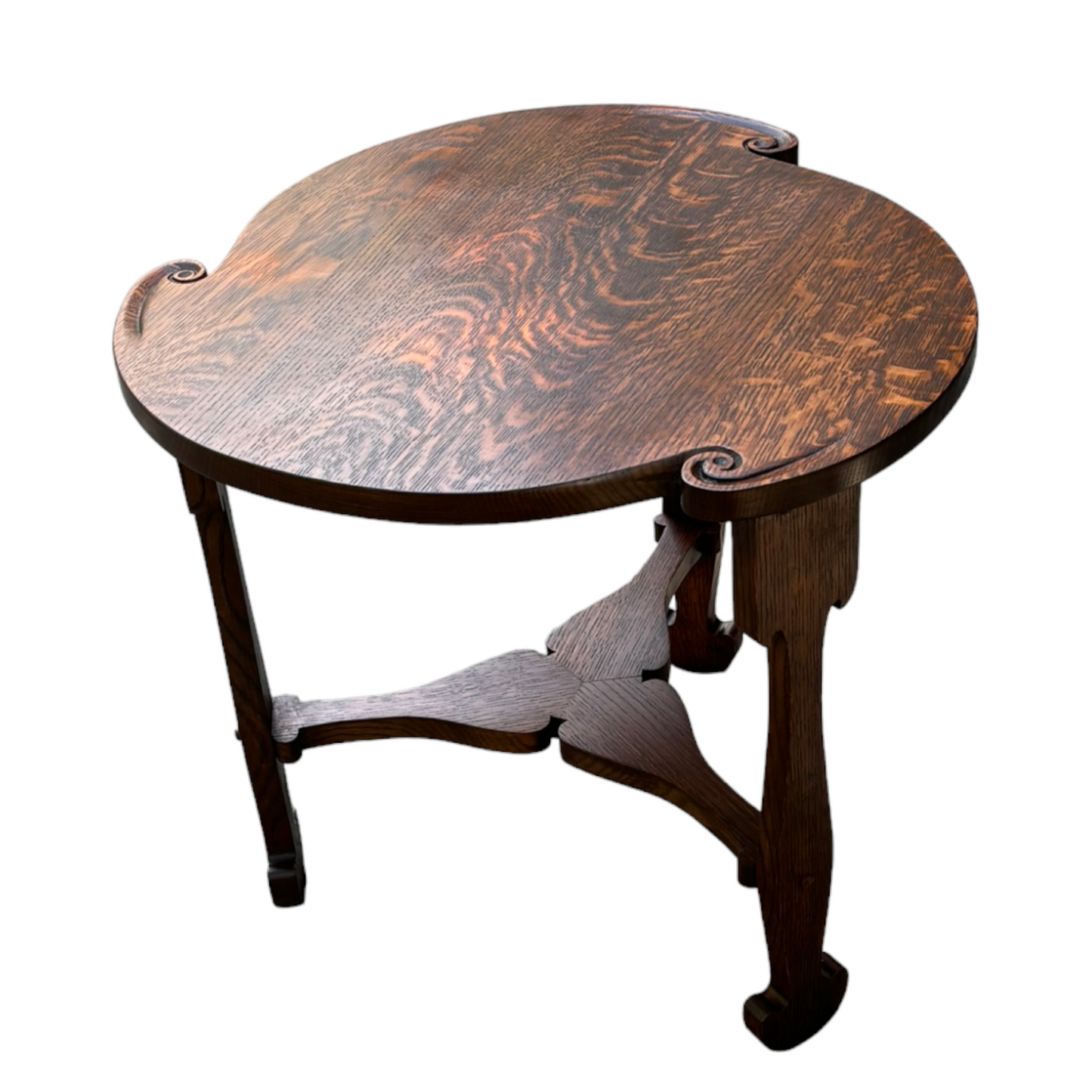 Arts and Crafts Trefoil Table