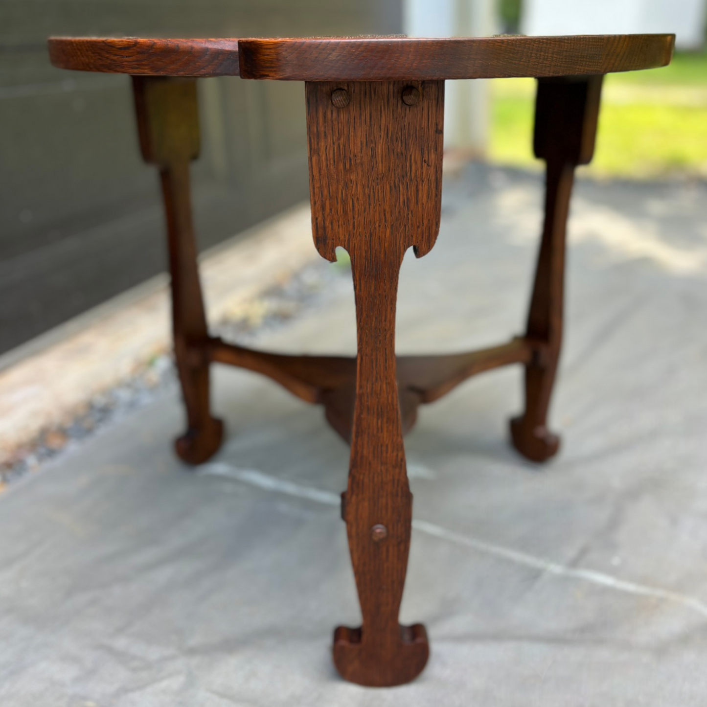 Arts and Crafts Trefoil Table