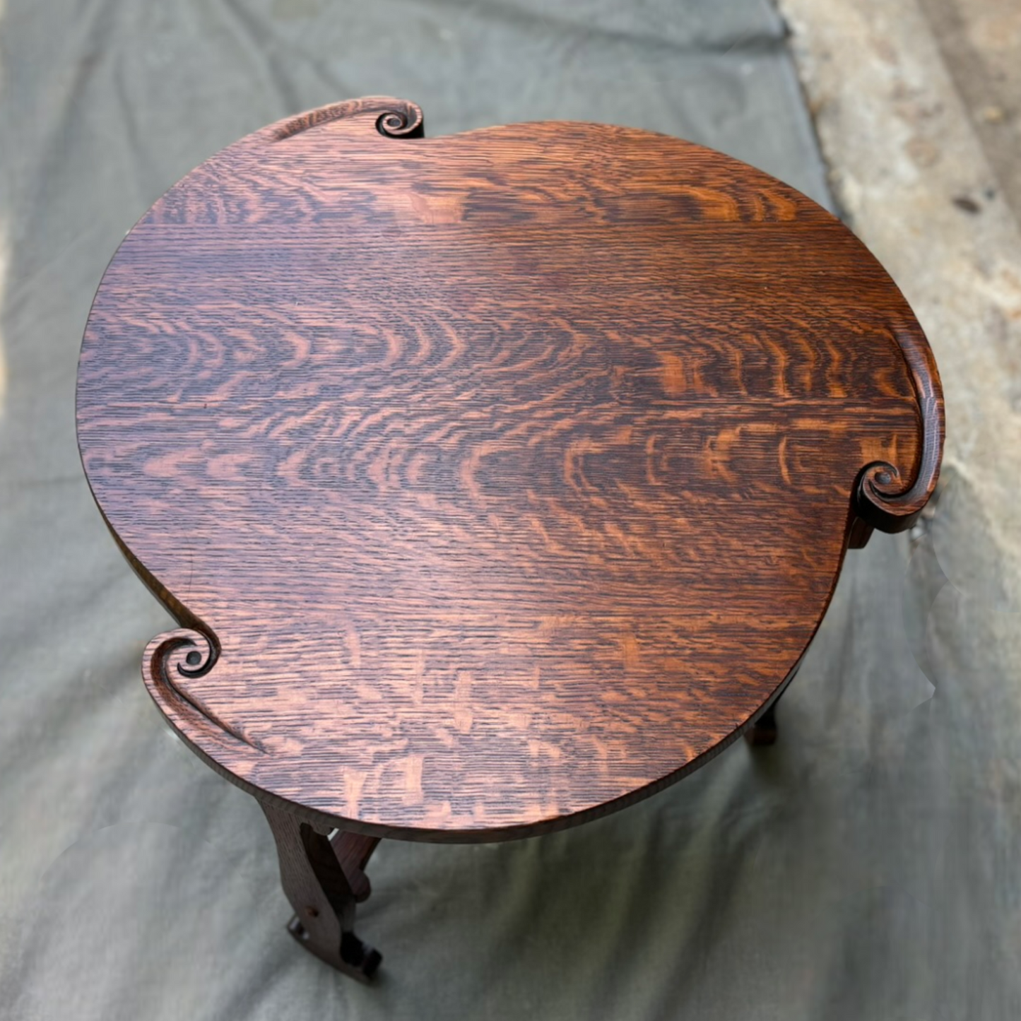 Arts and Crafts Trefoil Table