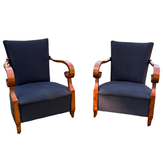 Antique Empire Style Arms Chairs