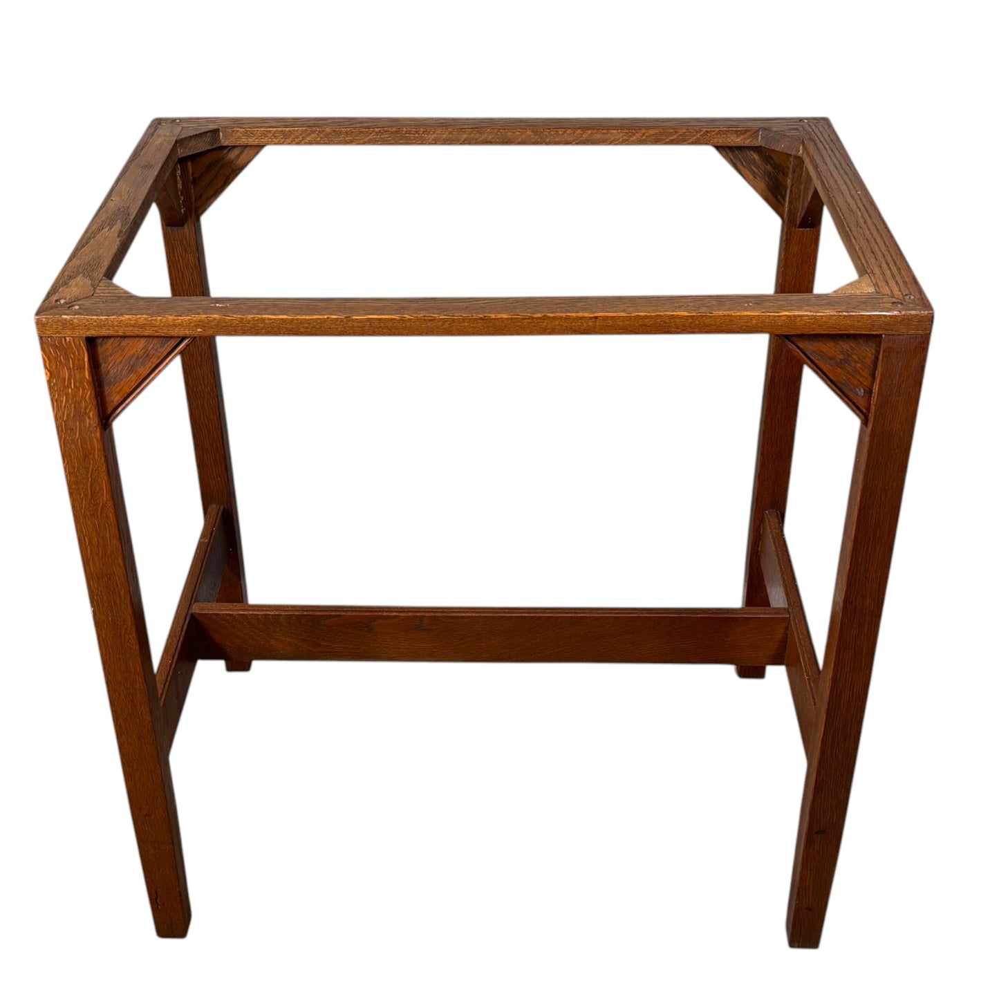 Antique Oak Spool Cabinet on Stand