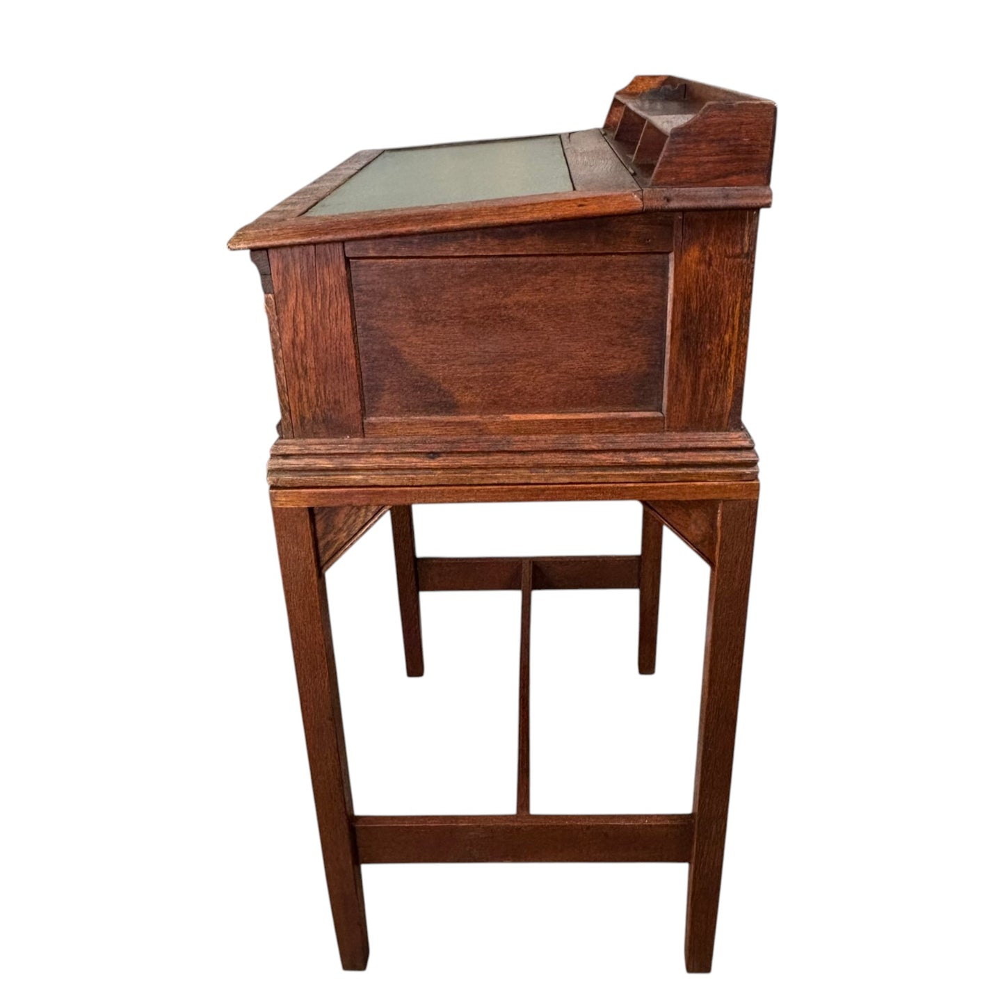 Antique Oak Spool Cabinet on Stand