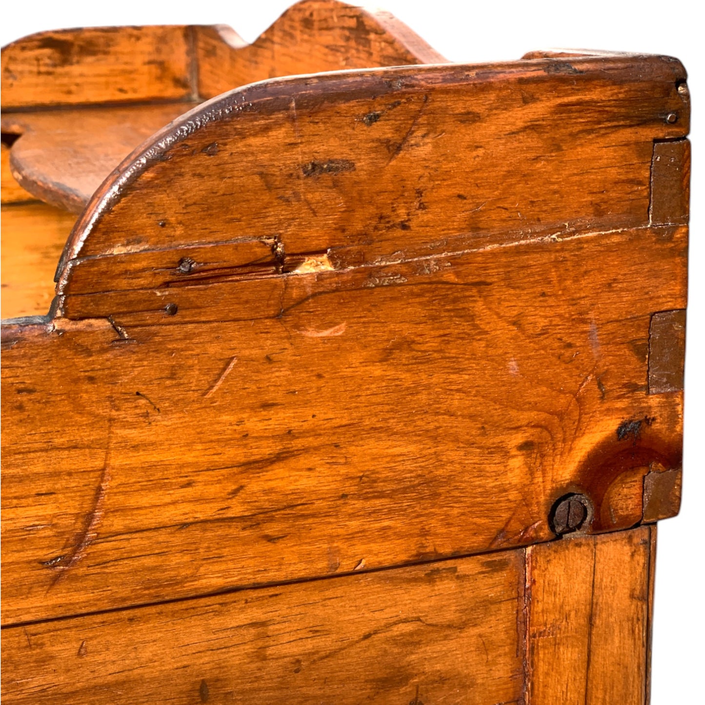 Antique Rustic Pine Coffee Table