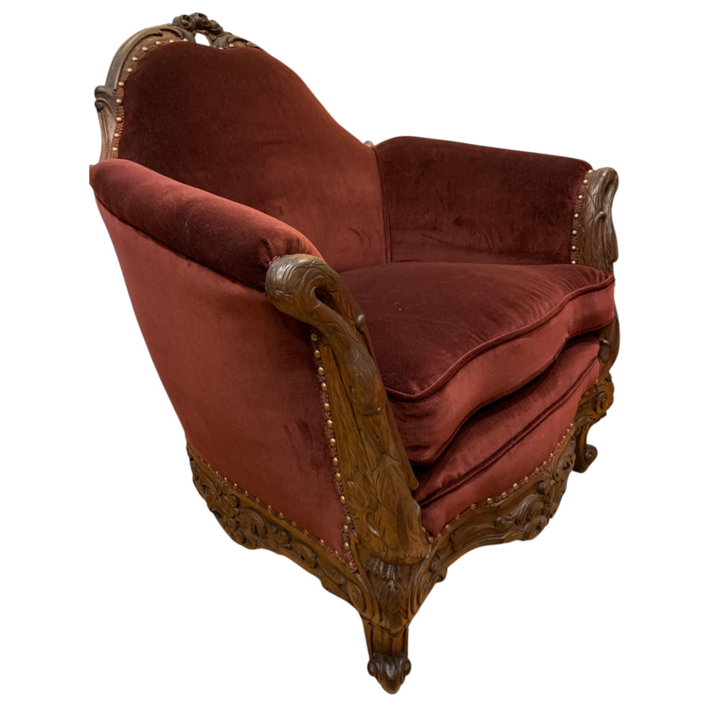 Antique Victorian Bergère Chair