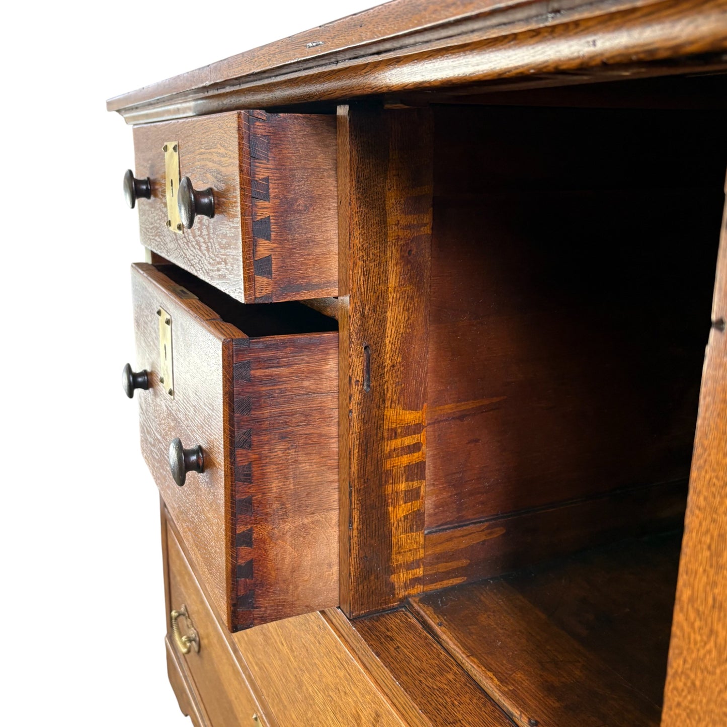 Antique Oak Arts & Crafts Style Sideboard