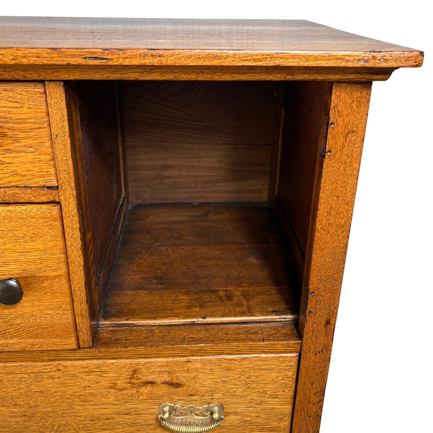 Antique Oak Arts & Crafts Style Sideboard