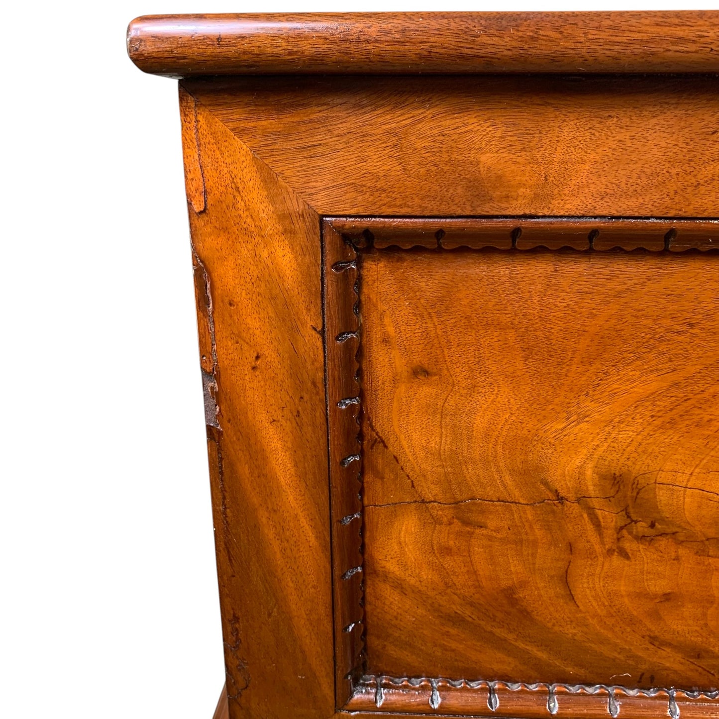 Antique English Slant Front Mahogany Desk on Stand