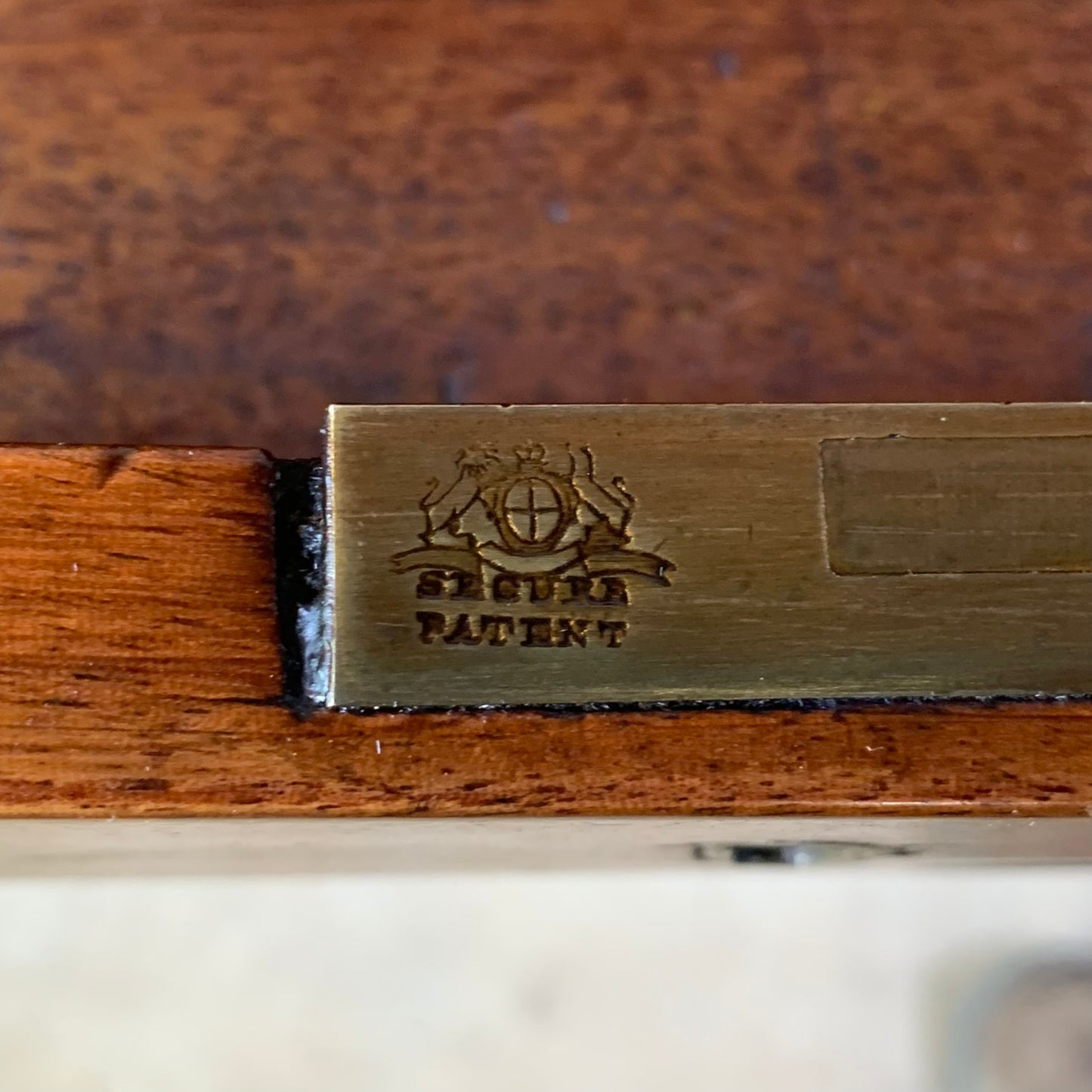Antique English Slant Front Mahogany Desk on Stand