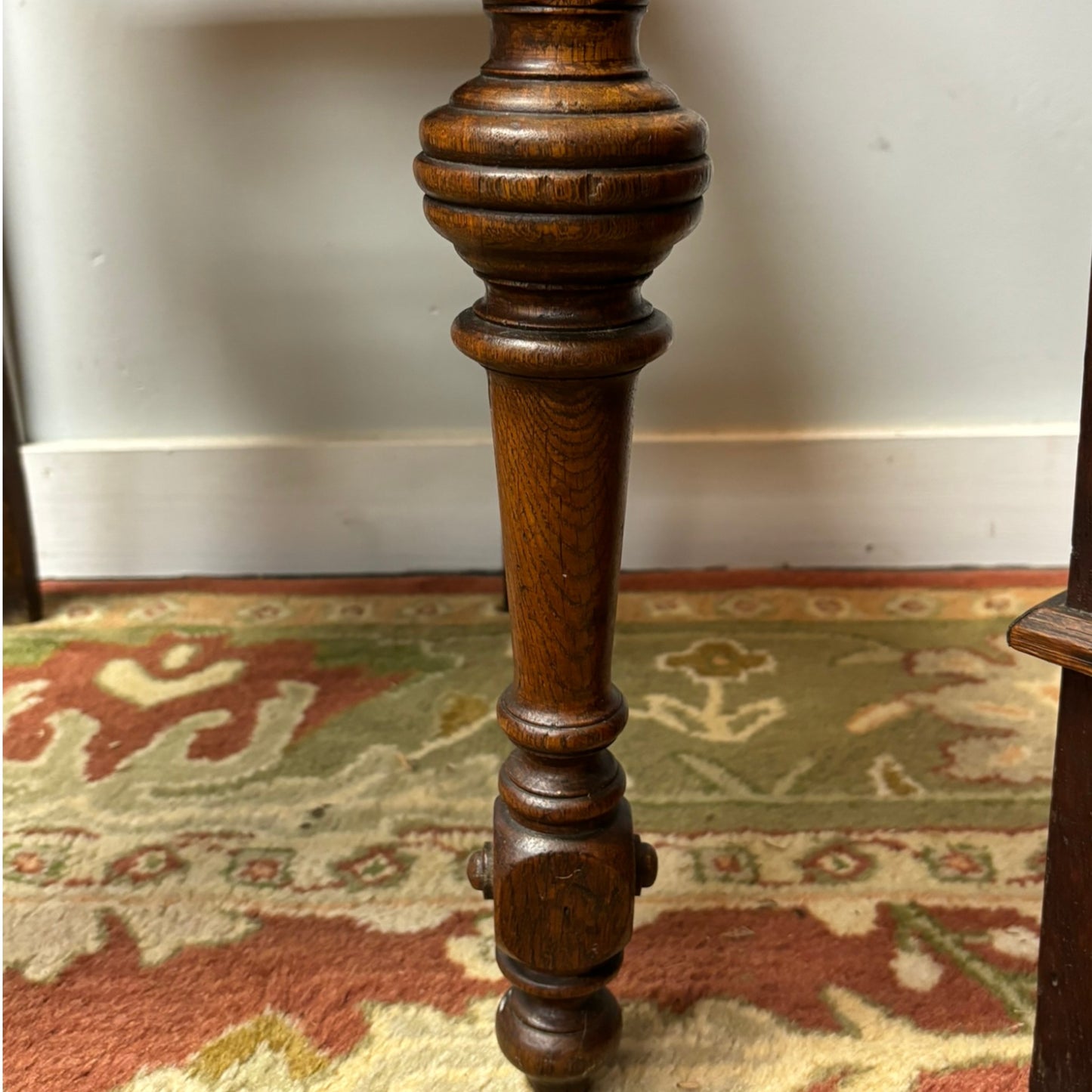 Antique Carved Oak Side Chair