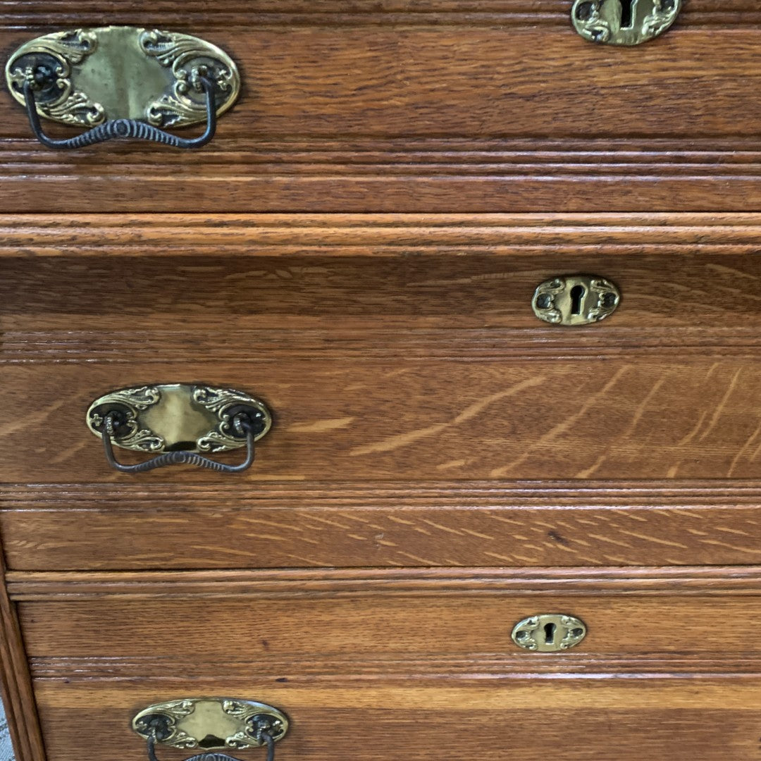 Vintage Cylinder Roll Top Desk