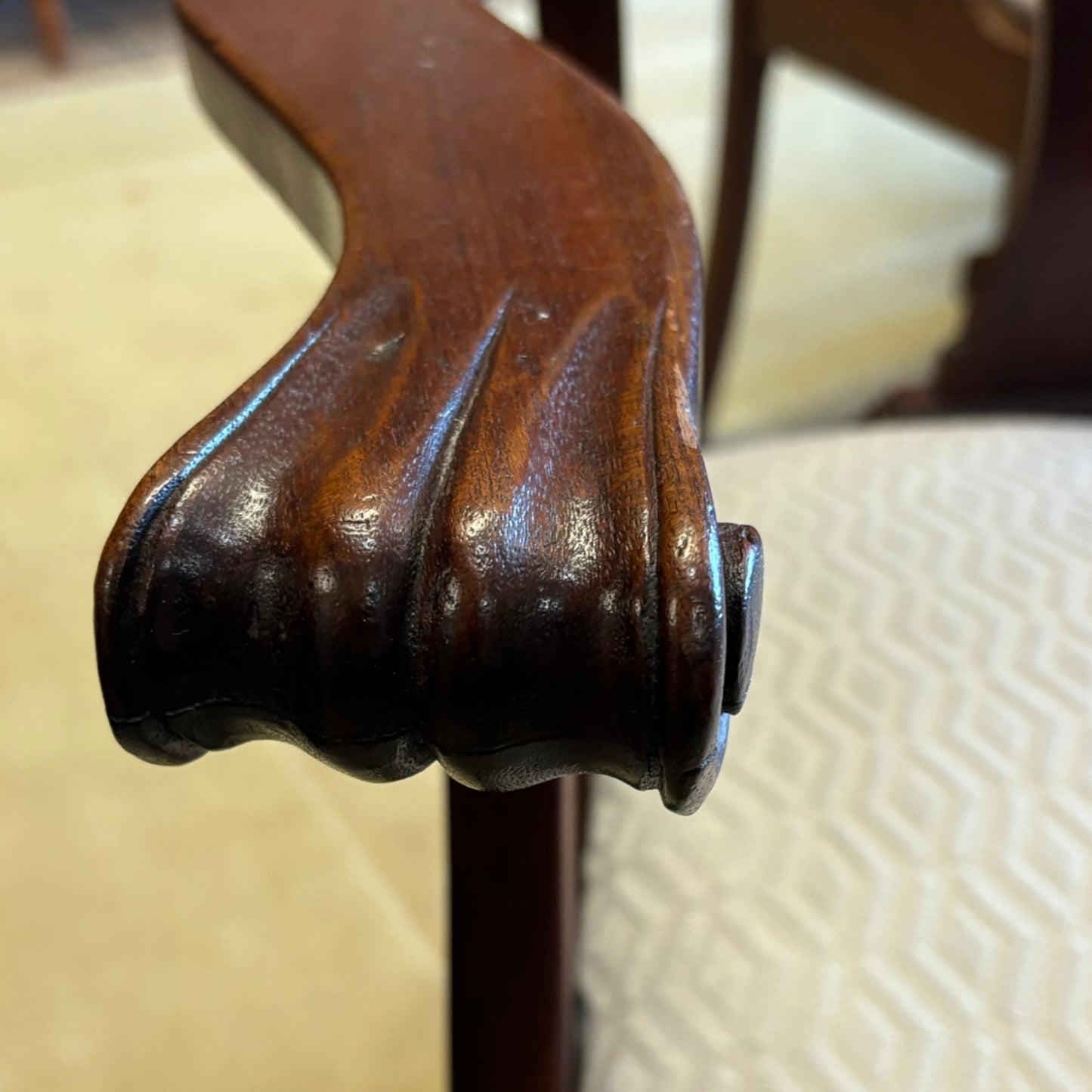 Antique Early American Mahogany Dining Chairs