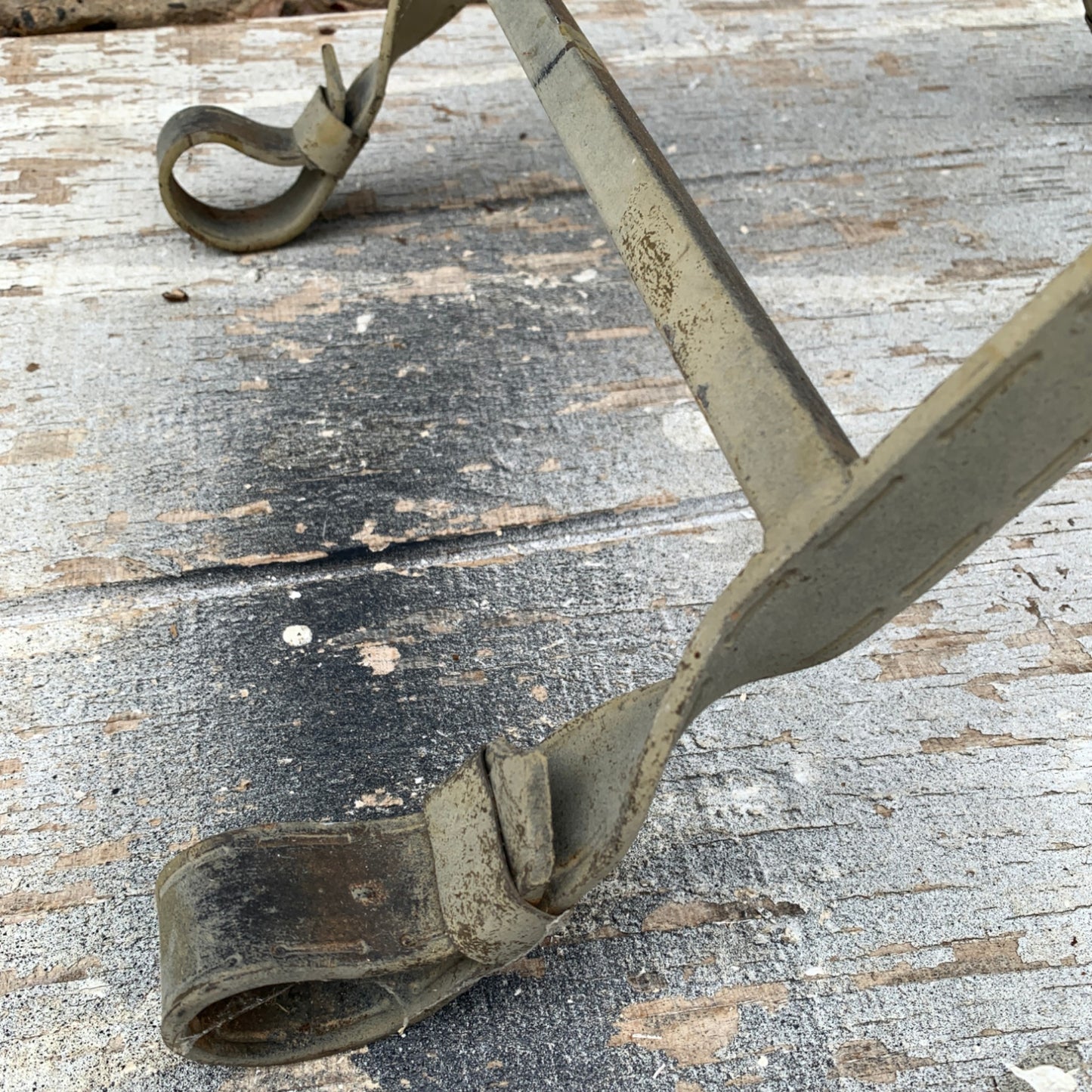Early 20th Century Metal Garden Folding Chairs - Set of 2