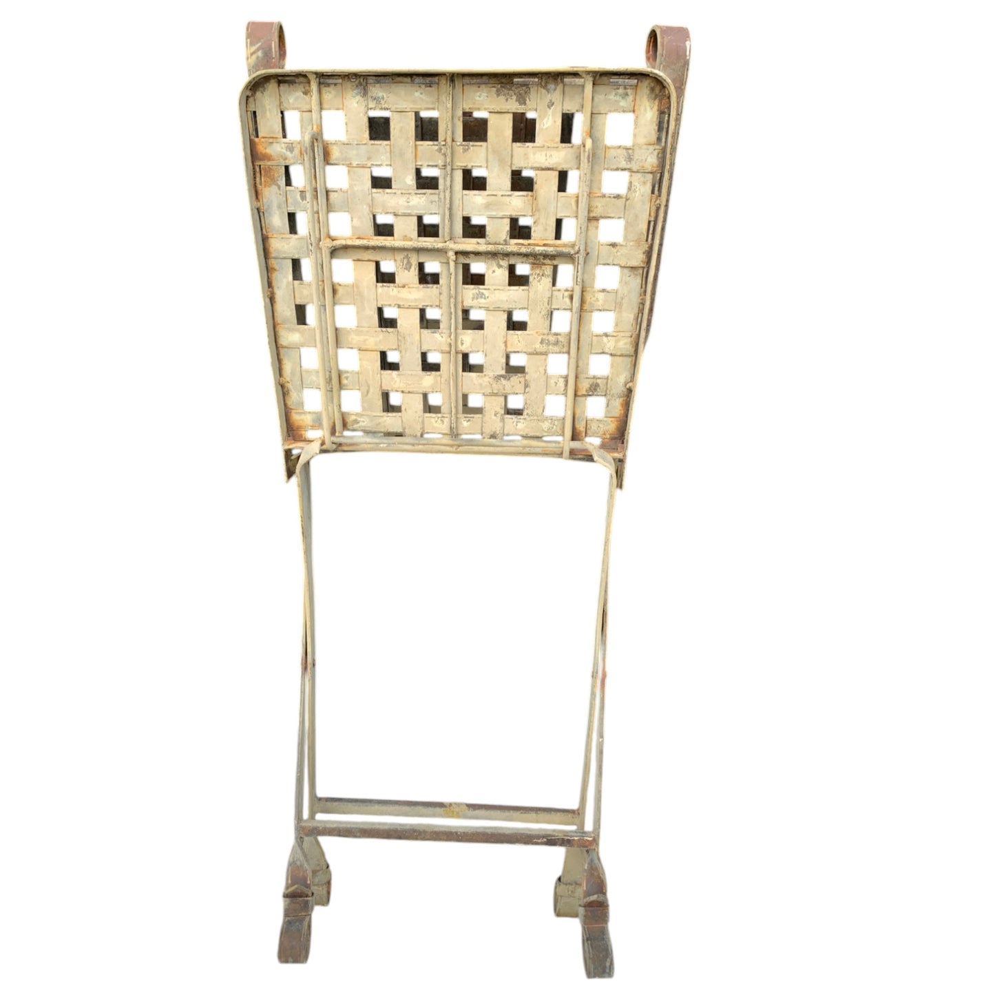 Early 20th Century Metal Garden Folding Chairs - Set of 2