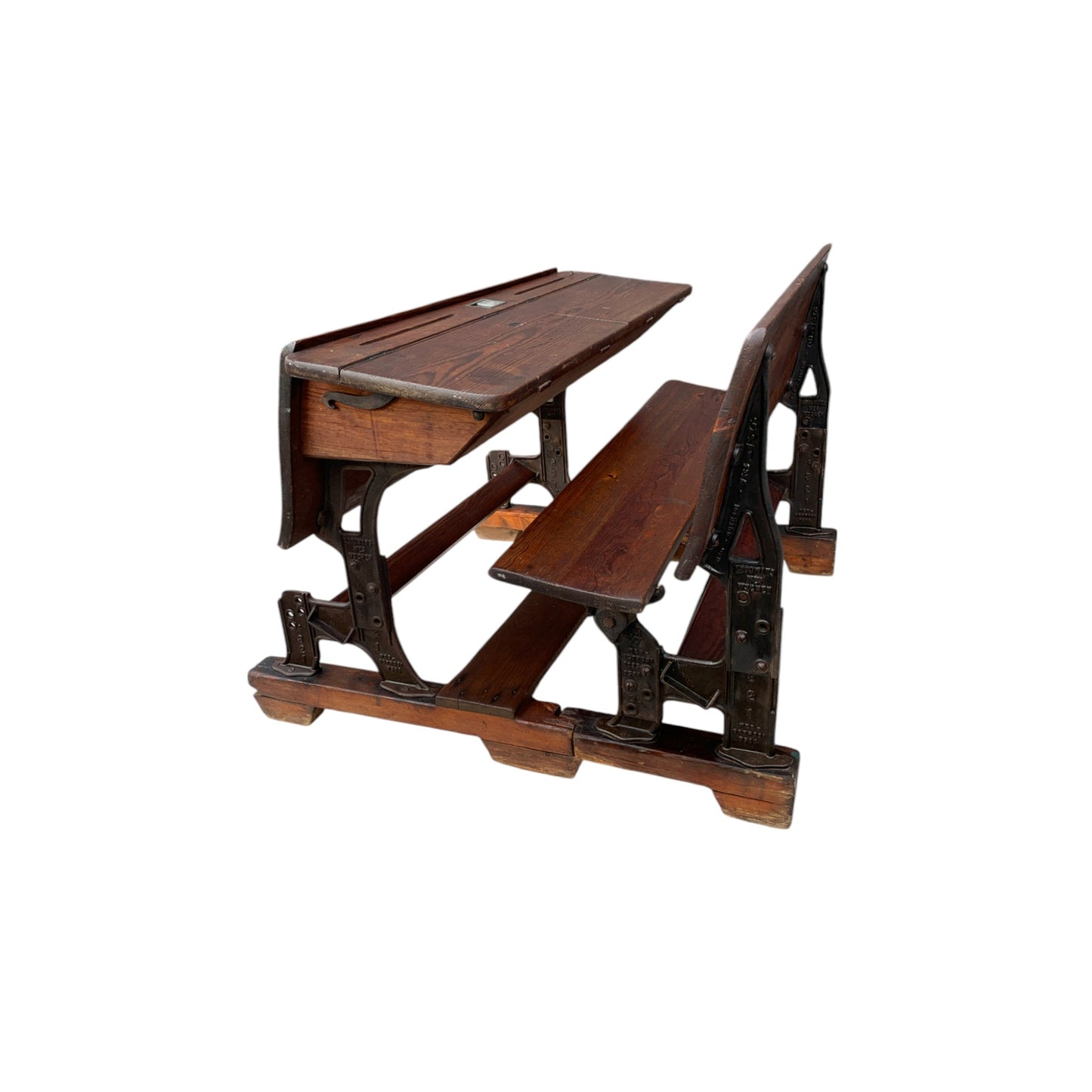 19th Century German Double School Desk