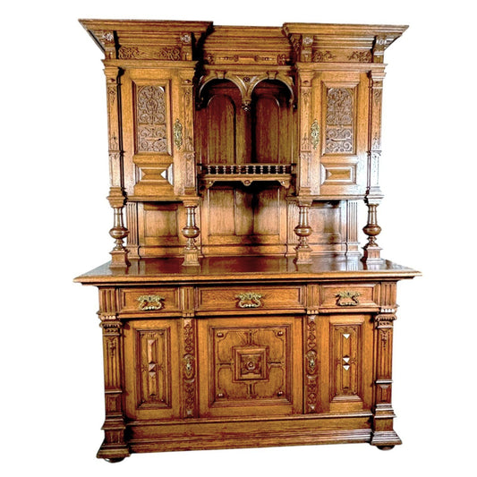 19th Century Wilhelminian Oak Buffet
