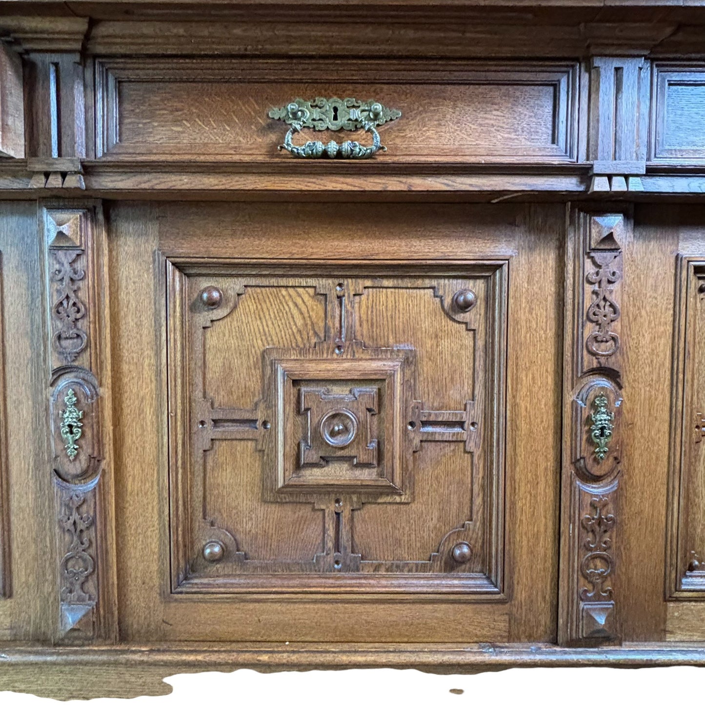 19th Century Wilhelminian Oak Buffet