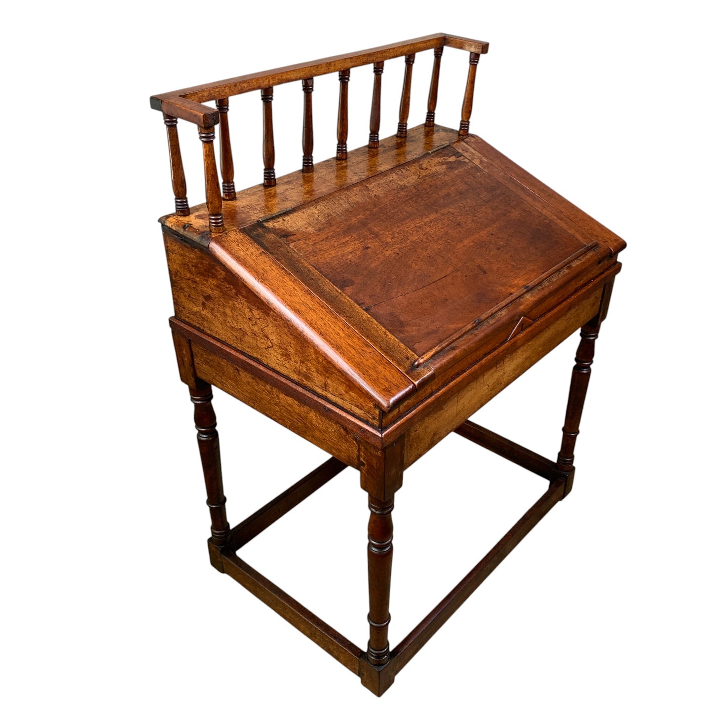 Pennsylvania Walnut Slant Front Desk on Framed Base