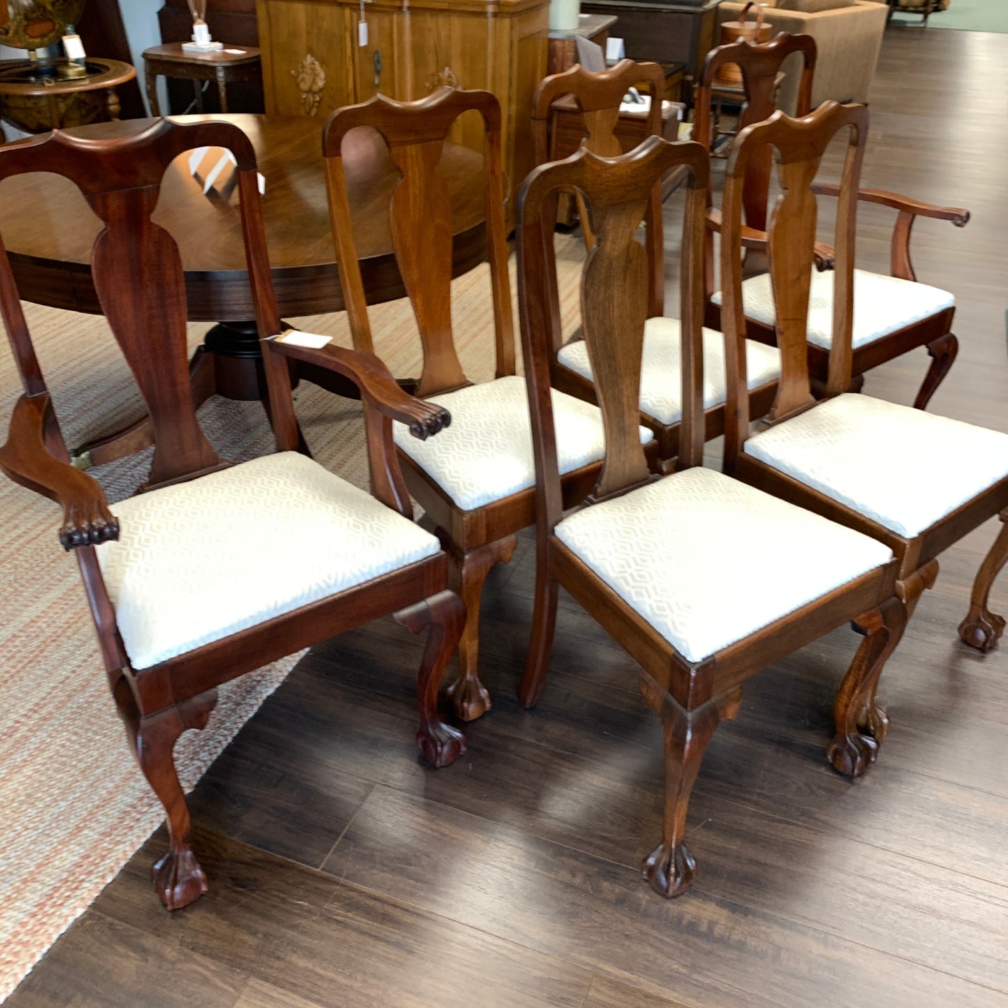 Antique Early American Mahogany Dining Chairs